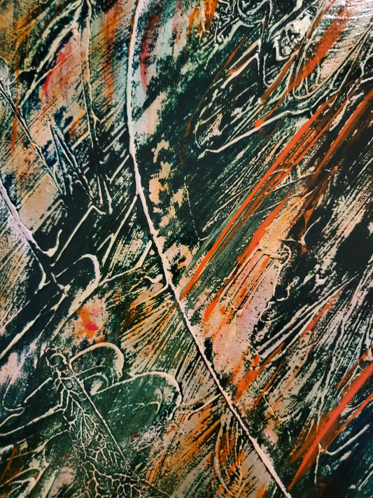 UNIQUE - Acrylic painting No. 2024/99 - "Art and inspiration of the soul" - 21 cm x 29.7 cm including frame - JüttnerArt-Collection