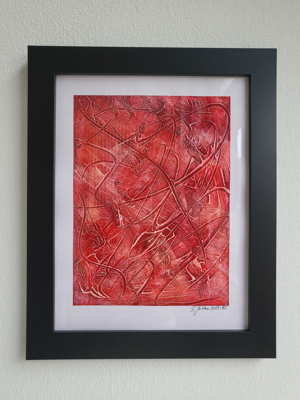 UNIQUE - Acrylic painting No. 2024/99 - "Art and inspiration of the soul" - 21 cm x 29.7 cm including frame - JüttnerArt-Collection