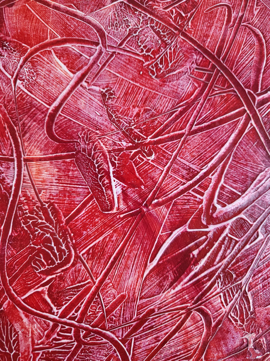 UNIQUE - Acrylic painting No. 2024/99 - "Art and inspiration of the soul" - 21 cm x 29.7 cm including frame - JüttnerArt-Collection