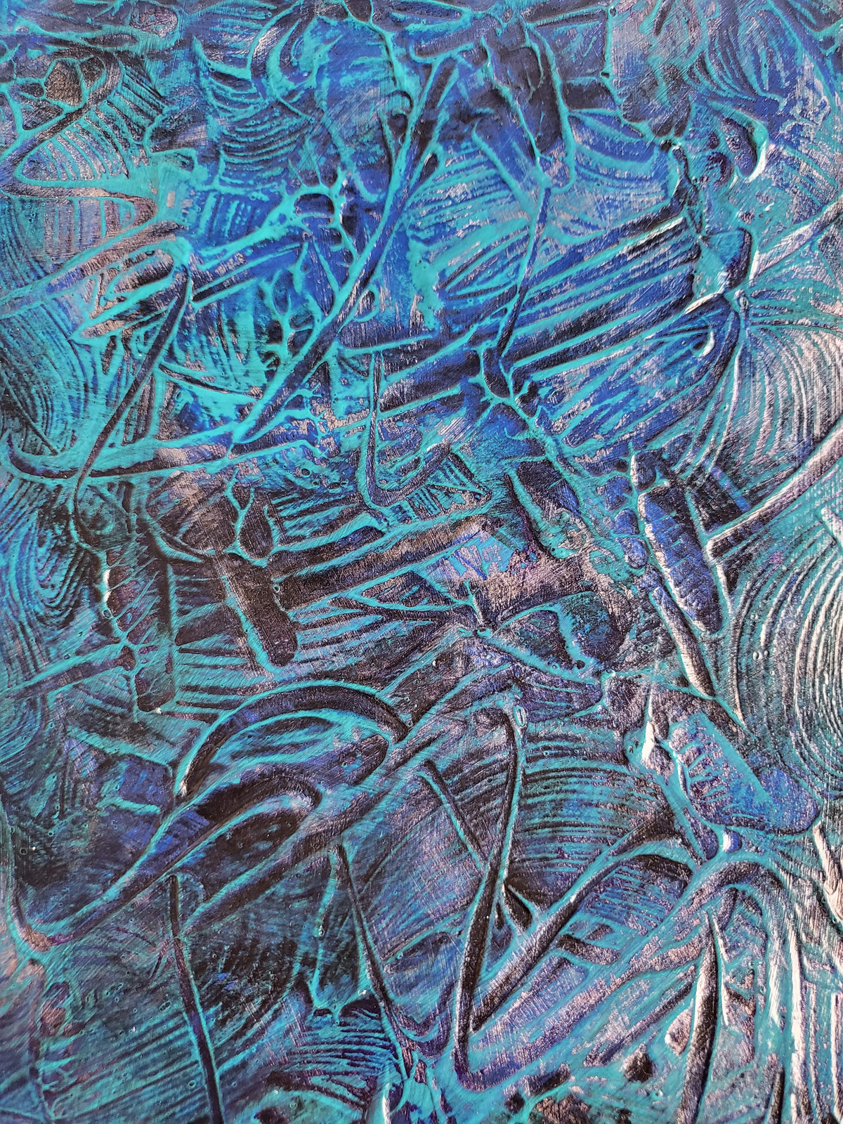 UNIQUE - Acrylic painting No. 2024/99 - "Art and inspiration of the soul" - 21 cm x 29.7 cm including frame - JüttnerArt-Collection