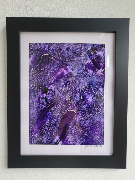 UNIQUE - Acrylic painting No. 2024/97 - "Art and inspiration for the soul to dream" - 21 cm x 29.7 cm including frame - JüttnerArt-Collection