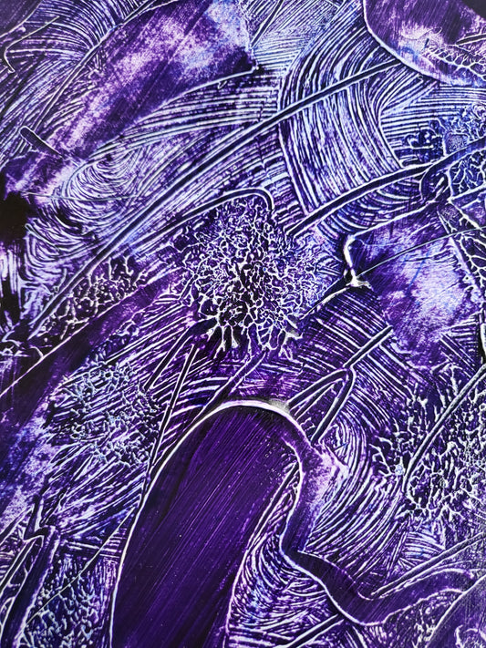 UNIQUE - Acrylic painting No. 2024/97 - "Art and inspiration for the soul to dream" - 21 cm x 29.7 cm including frame - JüttnerArt-Collection