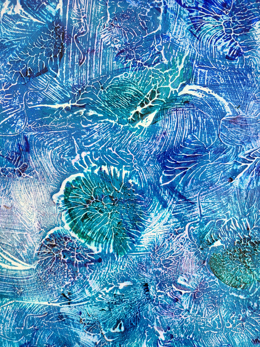 UNIQUE - Acrylic painting No. 2024/97 - "Art and inspiration for the soul to dream" - 21 cm x 29.7 cm including frame - JüttnerArt-Collection