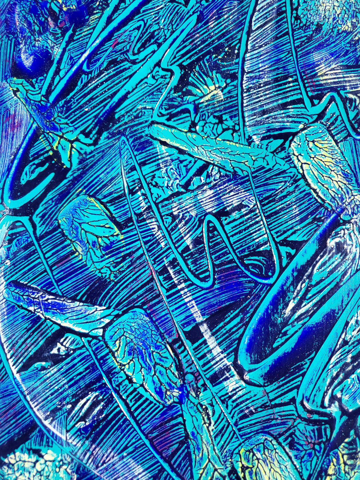 Unikat – Acrylmalerei Nr. 2024/96 "Kunst und Inspiration der Seele zum Träumen" – Jüttner-Art-Collection